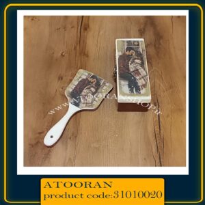 جاقلنی و آینه دستی چوبی (31010020)